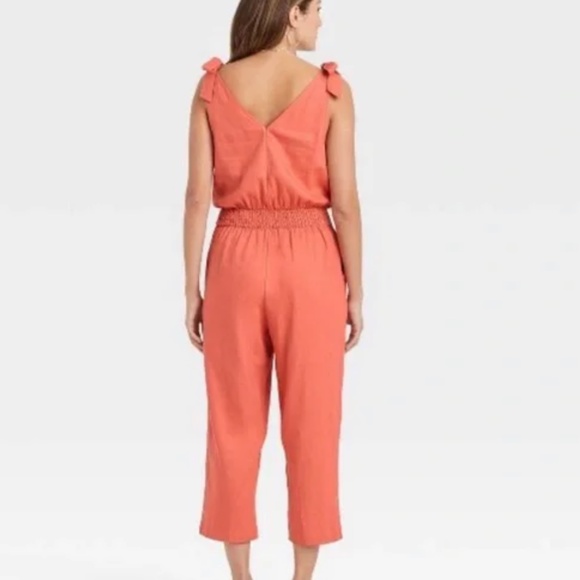 Like new- Linen Blend Nursing Friendly Jumpsuit Size XS - Picture 2 of 3